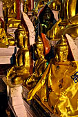 Inle Lake Myanmar. Pindaya, the famous Shwe Oo Min pagoda, a natural cave filled with thousands of gilded Buddha statues. 